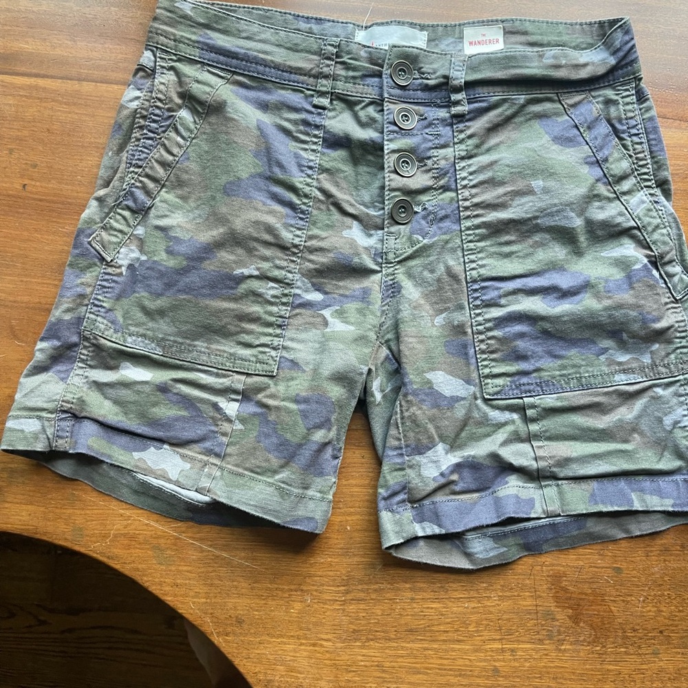 Anthropologie Camouflage Women's Cargo Shorts